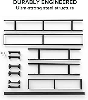 Zinus 7 Inch Queen Metal Smart Box Spring with Quick Assembly, Mattress Foundation, Strong Metal Frame, Easy Assembly