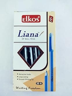 Elkos liana Black Ball pointed pen pack of 40