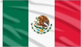 AhfuLife Mexico Flag 3x5 Ft 4 PCS, Large Mexican Flags for Outside - Double Sided with Brass Eyelets for World Cup Party Decorations Bar Garden Street Decoration Indoor Outdoor