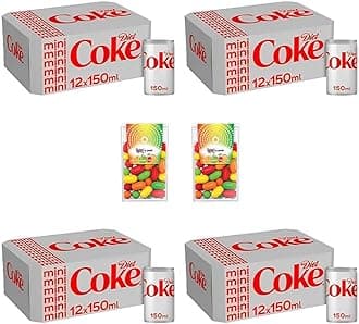 Mini Soft Drink Cans In Exciting Pack of 48 with Duo Mints Bonus To Satisfy Yor Soda Cravings Sold By VR Angle