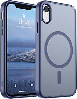 SUPFINE Magnetic for iPhone XR Phone Case(Compatible with MagSafe)(Military Grade Drop Protection) Slim Translucent Matte Shockproof with Anti-Fingerprint Phone Case,Lavender Gray