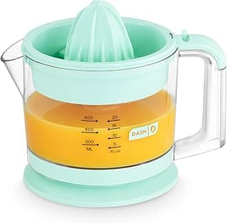 DASH Citrus Juicer, Dual Citrus Cones, 20 fl. oz. Capacity, 25 Watts