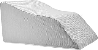 Lounge DoctorElevating Leg Rest Pillow, Medium, 18 in Wide, Heather Grey, Uniquely Designed Incline Wedge for Vein Circulation, Leg Swelling, Lymphedema, Leg and Back Pain, Relaxation