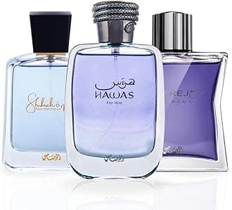 RASASI Arabian Perfume for Men Hawas, Daarej Eau De Parfum Men 100ML(3.4 OZ) Shuhrah 90ML | Long-Lasting perfumes, Elevate Your Aura With These Masculine Scents. (Bundle)