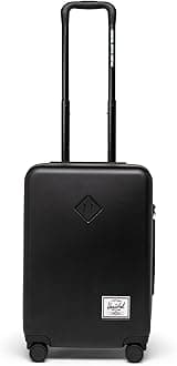 Supply Co. Heritage Hardshell Luggage, Black, Large Carry On-21 Inch