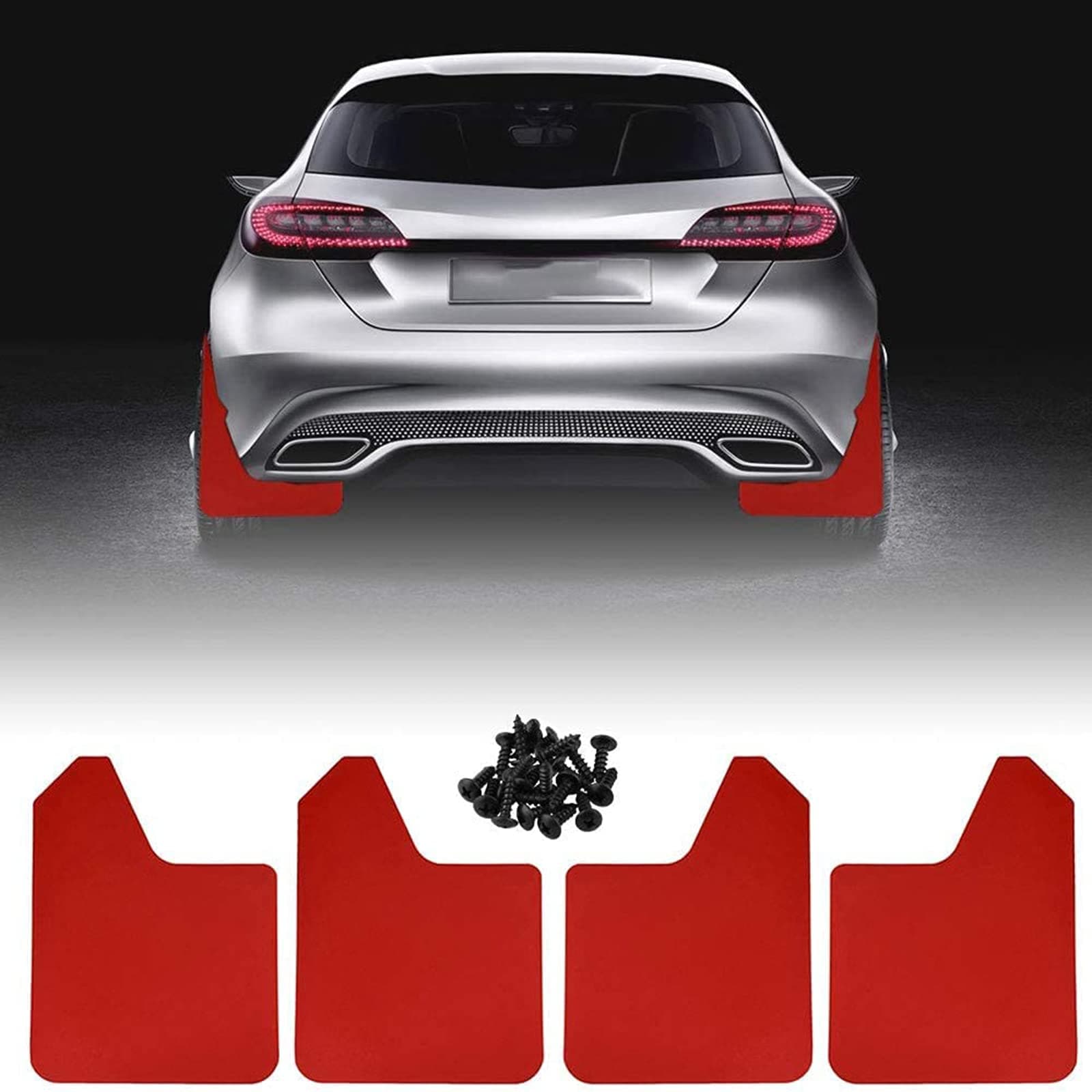 Red Splash Guards (4 Pack)