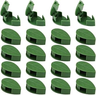 plant support for climbers leaf plant organiser clip money plant clips for wall support for plants plant holder for wall climbing wall clips (Leaf Clip, 20, Piece)