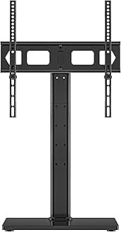 Universal Swivel TV Stand Base Table Top TV Stand for 23-70 Inch TVs 70 Degree Swivel, 6 Height Adjustable Tall Monitor Mount Stand, Max VESA 400x400mm,Holds up to 88lbs TS206