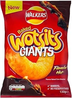 VSTAR Chips Crisps Bags Collections - Deliciously light & Crispy Chips Bags (Flamin Hot Snacks(6 x 16g)), Pack of 1