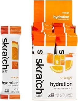 Hydration Sports Drink Mix Packets – Real‑Fruit Electrolyte Powder for Fast Hydration & Endurance | Orange | 20 Pack | Vegan, Non‑GMO, Clean Ingredients