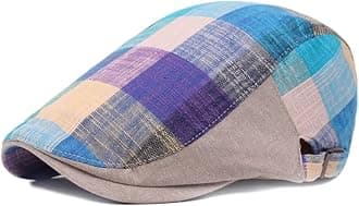 Newsboy Hats Adjustable Ivy Flat Cap Gatsby Cabbie Driving Beret for Men Women