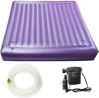 N\A Square Waterbed Mattress - Water and Air Dual Purpose Waterbed Insert Mattress High Capacity Water Bed Full Size (Twin，39x75x7.9inch, 95% Small Wave)