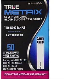 67R3H01650BX - Trividia Health, Inc TRUEMetrix Test Strip Health Network Use Only (50 Count)