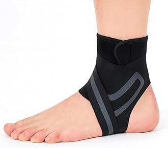 Boldfit Premium Ankle Compression Sleeve Ankle Support Compression braces for Injuries Ankle Protection Guard Helpful in Pain Relief and Recovery. Ankle band for men and women-Left Leg (Black-Black)