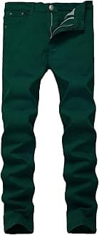 WULFUL Men's Slim Fit Skinny Stretch Comfy Jeans Denim Pants