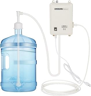 LIYUAN Bottled Water Dispenser Pump System 110V 40psi for Home/Office Kitchen Refrigerator Ice Maker Faucet Coffee/Tea Maker Single Inlet (Bottle Not Included)