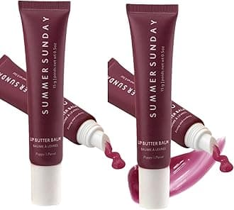 Summer Friday Lip Balm, Summer Sunday Lip Butter Balm Moisturizing Natural Lip Balm, Tinted Lip Balm Lip Mask, Locks in Moisture, Moisturizes and Brightened, Lip Care for Dry Lips Chapped Lips