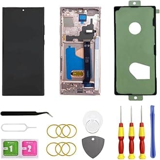 OLED for Samsung Galaxy Note20 Ultra 5G LCD Display Screen Assembly Replacement for Samsung Note 20 Ultra Touch Digitizer Screen with Frame Toolkits N985U N986U (Bronze)