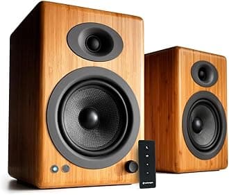 - Audioengine A5+ Powered Bookshelf Speakers – 150W High-Fidelity Studio Monitors for Music, Gaming, Turntables & Home Theater