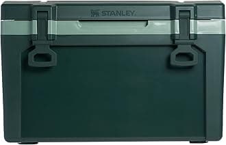 Stanley Adventure Outdoor Cooler 50 qt | Heavy Duty Outdoor Camping Cooler with Easy Carry Side Handles | 6 Days Cooling Ice Chest for 82 Cans | Flat Top Doubles as Seat | BPA-Free | Sycamore