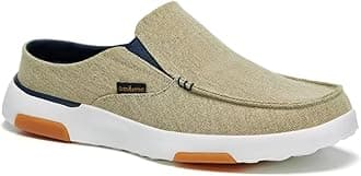 OrthoComfoot Men's Orthopedic Slip-On Loafers Walking Shoes with Arch Support: Casual Plantar Fasciitis Slippers for Flat Feet, Comfortable Orthotic Shoes for Foot and Heel Pain Relief