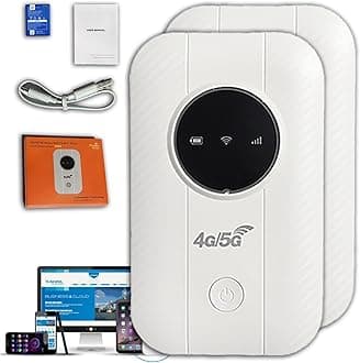 Ultra Link Pocket Free Satellite Internet in Your Pocket, Router Unlimited Satellite Internet Portable Satellite Internet WiFi, Ultra Link Free WiFi Router Pocket 5G, for International - Travel - 2pcs