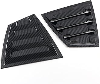 HIGH FLYING for Subaru WRX STi 2015-2020 2021 Back Side Window Scoop Louvers Cover ABS 2PCS (Carbon Fiber Grain)