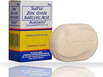 KATIALIS SOAP Sulfur Zinc Oxide Salicylic Acid Anti Fungal Anti Bacterial Soap 90 grams