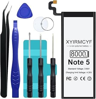 Galaxy Note 5 Battery (2024 New Upgrade), 8000mAh High Capacity Battery for Galaxy Note 5 EB-BN920ABE N920 N920V N920A N920T N920P with Repair Kits