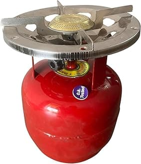 Iron Portable Single Burner Gas Stove, And 1 Complete Set Of Empty Cylinder Capactity (2 Kg)