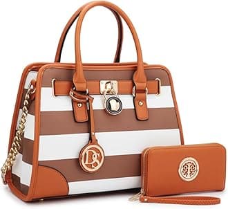 Women Handbags Top Handle Satchel Purse Shoulder Bag Briefcase Hobo Bag Set 2pcs