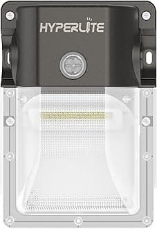 HYPERLITE LED Wall Pack Light: 30W 3600lm 5000K LED Wall Pack with Photocell, 2024 New Ideal Wall Pack LED Exterior Light for House, Garage, Door, Yard, Porch, Home, Driveway