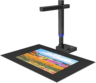 Shine Ultra Pro Scanner, 24MP Document Scanner, Max DPI 440, Portable USB Document Camera, A3 Large Format Book Scanner, Adjustable Height, Auto-Flatten & Deskew, Compatible with Windows & Mac OS