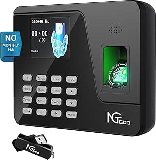NGTeco AS10 Time Clock Black