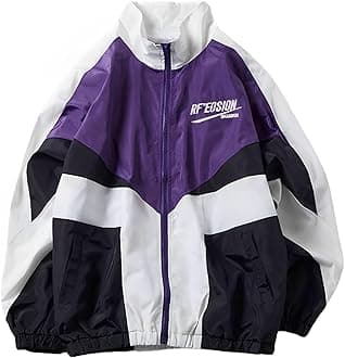 Women Windbreaker Jacket Y2k Varsity Jackets Oversized Vintage 90s Jacket