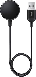 Samsung Galaxy Watch Charger, inbox replacement, for Gear S3, Galaxy Watch Active, Active 2, Watch 3, Watch 4, Watch 4 Classic US Version Black