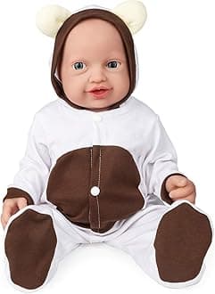 VollenceVollence 23 inch Full Silicone Baby Dolls Realisitc, Not Vinyl Dolls, Cute Reborn Realisitc Silicone Dolls Lifelike Full Silicone Baby Child Gifts Children's Gifts - Girl