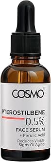 CD COSMO DESIGNS 0.5% Pterostilbene + Ferulic Acid Face Serum Antioxidant Support & Dullness (30ml, Pterostilbene) All skin types