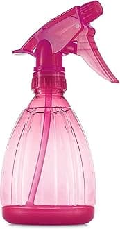 DilaBee 1-Piece 12oz Empty Spray Bottles for Cleaning, Spray Bottle for Hair, Plant Mister, BBQ Spritzer - Squirt Bottles for Liquids, Water Sprayer - Pink Squirt Bottle, Water Mister - BPA-Free