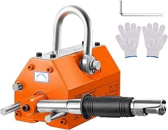 Magnetic Lifter, 4400lbs/2000kg Pulling Capacity, 2.5 Safety Factor, Neodymium & Steel, Lifting Magnet with Release, Permanent Lift Magnets, Heavy Duty Magnet for Hoist, Shop Crane, Block, Board
