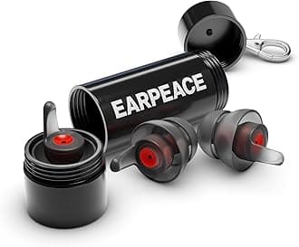 EarPeace Moto Motorcycle Ear Plugs - Reusable Ear Plugs for Noise Reduction - Hearing Protection for Motorcycles, Motorsports, Touring, Commuting & Racing - 3 Pairs, Medium, Up to 26dB Noise Canceling