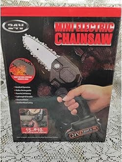 Maximize Efficiency: Cordless Electric Mini Chainsaw - Handheld Battery Powered Pruning Saw for Garden & Yard Work - Upgraded Inch Chainsaw with Rechargeable Battery