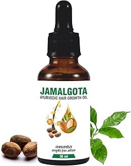 Jamalgota Hair Growth Oil for Men & Women | Jamalgota Ayurvedic Hair Growth | With Amla, Yastimadhu, Camphor, Rosemary, Jatamansi & Bhringraj - 30ml