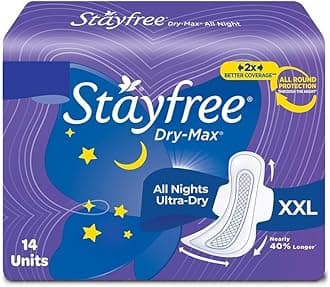 Stayfree Dry Max All Night Sanitary napkins (14 Count)