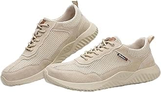 Safety Shoes Work Boots Ultra Lightweight Composite Toe Cap Steel Toe Safety Hiker Shoes Black Spring and Summer