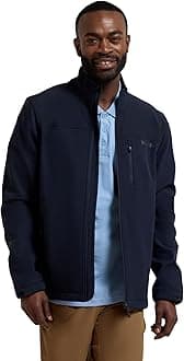 Mountain Warehouse Grasmere Mens Softshell Jacket - Water Resistant Raincoat, Breathable Mens Coat, Lightweight Jacket, Bonded Fabric - Ideal For Spring Summer