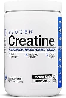 Creatine Monohydrate | Premium Creatine Supplement for Muscle Growth, Increased Strength, Enhanced Energy Output, Anti-oxidant Support, & Improved Athletic Performance | Unflavored 60 Servings