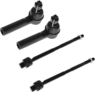 TRQ Front Tie Rod Set Compatible with 2002-2005 Dodge Ram 1500
