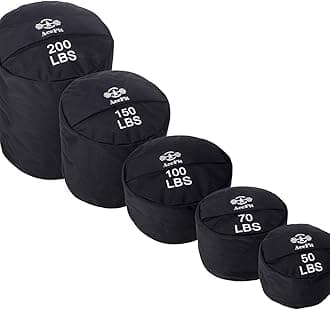 Training Sandbag for Working Out| Heavy Duty Workout Sandbags| Weights Sand Bags for Training, Exercise| Military Conditioning, Fitness, Cross-Training & Strength Training