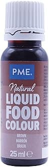 PME 100% Natural Food Colour Liquid - Brown (25ml)